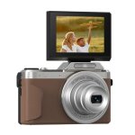 Appareil photo num�rique 4k zoom optique 6x ecran rotatif � 180 connexion wifi marron yonis