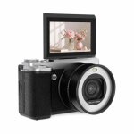 Appareil photo num�rique 5k 80mp double objectif ecran orientable 180 wifi noir yonis