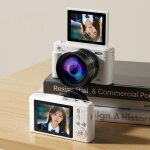 Appareil photo num�rique 64 mp 4k ecran tactile orientable a 180 blanc yonis