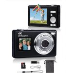 Appareil photo numrique avec double cran, autofocus 4k 48mp pour vidos de blog, carte de 32gb, appareil ...