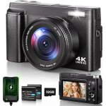 Appareil photo numrique compact 4k avec 32g carte, 48mp apareile de photo autofocus avec uv lentille ...