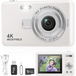 Appareil photo numrique compact, appareil photo numrique enfant hd 1080p avec carte de 32 go, 48mp ...