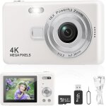 Appareil photo numrique, appareil photo compact hd 1080p avec carte de 64 go, 40mp appareil photo 8x ...