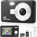 Appareil photo numrique, appareil photo compact hd 1080p avec carte de 64 go, 40mp appareil photo 8x ...