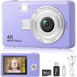 Appareil photo numrique, appareil photo compact hd 1080p avec carte de 64 go, 40mp appareil photo 8x ...