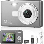 Appareil photo numrique, appareil photo compact hd 1080p avec carte de 64 go, 40mp appareil photo 8x ...