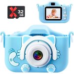 Appareil photo numrique double pour enfants 20 mp 1080p hd avec filtres, cadres, mise au point automatique, ...
