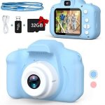 Appareil photo num�rique pour enfants 8 mpx avec vid�o 1080p, carte m�moire 32 go, effets amusants, adapt� ...