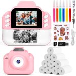 Appareil photo numrique instantan, avec papier d'impression & carte tf 32g, camra vido avec stylos ...