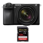 Appareil photo sans miroir sony a6700 + objectif sony e 18 - 135mm f 3. 5 - 5. 6 oss + sandisk 128go ...