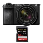 Appareil photo sans miroir sony a6700 + objectif sony e 18 - 135mm f 3. 5 - 5. 6 oss + sandisk 64go extreme ...