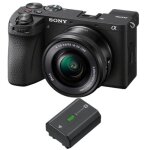 Appareil photo sans miroir sony a6700 + objectif sony e pz 16 - 50mm f 3. 5 - 5. 6 oss + batterie sony ...