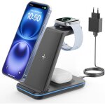 Apple charging dock, 3 in 1 induction charger for iphone 16 / 15 / 14 / 13 / 12 / 11 / pro max, charging ... Apple charging dock, 3 in 1 induction charger for iphone 16 / 15 / 14 / 13 / 12 / 11 / pro max, charging ...
