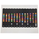 Apprendre a jouer avec un autocollant de note pour le manche peigne adapt a la guitare electrique, a ...