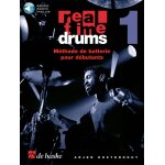 Arjen oosterhout : real time drums 1 (f) m�thode de batterie pour d�butants - recueil avec support(s) ...