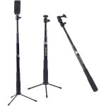 Asas - smapole q3 extensible perche avec trpied pour gopro hero 5 / 4 / 3 + / 3 / 2 / 1 / session / ...