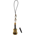 Asas456 - bois guitare pendentif pour tlphone mobile instrument instrument de musique a la main pendentif ...