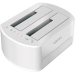 - asds - d02w - station d'accueil double baie asds - d02w sata 2. 5 / 3. 5 a usb 3. 0 / 3. 1 gen1, clone, ...