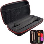 Asfasfq - 1 tui de microphone sans fil noir - portable - sac  main - sac de rangement pour microphone ...
