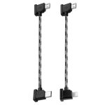 Asfasfq - 2 cble de tlcommande micro usb vers usb c, micro usb pour iphone 14 13, 15cm fil tress ...