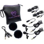 Asfasfq - lot de 2 microphones cravate pour baladodiffusion - microphone professionnel omnidirectionnel ...