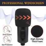 Asfasfq - 2 pieces microphones pop filter pour audio - technica ath atr2500x - usb cardioid condenser, ...