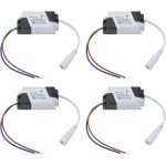 Asfasfq - 4pcs blocs alimentation pour panneau led 8 - 24 w transformateur alimentation non isol 24 ...