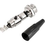 Asfasfq - lot de 5 connecteurs mini xlr 3 broches, adaptateurs de microphone audio 3 broches mini xlr ...