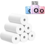 Asfasfq - lot de 6 rouleaux de papier d'impression thermique pour appareil photo enfant, papier thermique ...
