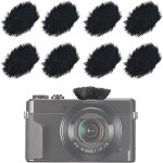 Asfasfq - lot de 8 bonnettes anti - vent en fourrure pour appareil photo reflex numrique