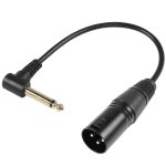 Asfasfq - 90 degr angle ts 6, 35mm  xlr asymtrique cble ts1 / 4 droit angle mle  xlr mle audio ...
