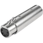 Asfasfq - adaptateur audio xlr 5 broches vers 3 broches femelle / mle dmx pour microphone et eclairage ...