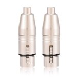 Asfasfq - adaptateur xlr  rca, connecteur xlr 3 broches femelle  connecteur de microphone audio rca, ...