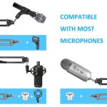 Asfasfq - at2020 support de micro avec bonnette - pied de micro avec anti pop en mousse pour audio technica ... Asfasfq - at2020 support de micro avec bonnette - pied de micro avec anti pop en mousse pour audio technica ...