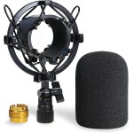 Asfasfq - at2020 suspension et bonnette en mousse - filter anti - pop avec shock mount pour réduit le ... Asfasfq - at2020 suspension et bonnette en mousse - filter anti - pop avec shock mount pour réduit le ...