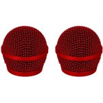 Asfasfq - buaak lot de 2 grilles de rechange pour microphone shure sm58, protection durable pour microphone ...