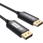 Asfasfq - cble displayport 2 m 144 hz, 4k dp vers dp (4k @ 60 hz, 2 k @ 144 hz, 1080 @ 240 hz) port ...
