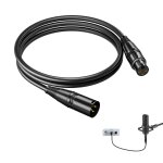 Asfasfq - cble microphone xlr mle vers femelle 3 broches sans bruit flexible compatible avec microphones, ...