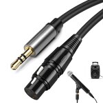 Asfasfq - cble xlr jack, cble 3, 5 mm vers, prise mini - jack dsquilibre 3, 5mm vers adaptateur ...
