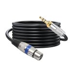 Asfasfq - cble xlr vers jack 3, 5 mm, cble microphone xlr femelle vers 3, 5mm mini jack pour camscopes, ...