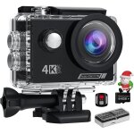 Asfasfq - camlance camra sport 4k60 fps avec 64gb carte, 131ft camrasous marine 48mp camra etanche, ...