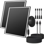 Asfasfq - chargeur de panneau solaire 6 w pour camras de scurit extrieures, dc 5 v, ip65 tanche. ...