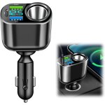 Asfasfq - chargeur de voiture usb c 111 w, 30 w pd chargeur de voiture, 66 w usb ultra rapide, allume ...