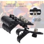 Asfasfq - clip de microphone  tambour rglable, support antichoc pour ensemble de micro tom, pince de ...