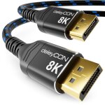 Asfasfq - deleycon 2m cble displayport 1. 4 (8k@60hz 4k@165hz 2k@360hz / 240hz / 165hz / 144hz) uhd ...