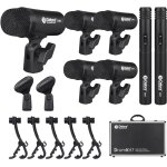 Asfasfq - dk7 pro kit de 7 microphones filaires pour batterie de performance et d'enregistrement avec ...
