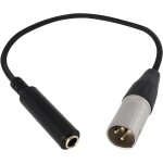 Asfasfq - emagtech 1 cble audio en mtal 3 broches mle vers prise 6, 35 mm xlr mle vers femelle 1 ...