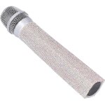 Asfasfq - housse décorative brillante pour microphone, étui de micro en cristal pailleté, housse de microphone ... Asfasfq - housse décorative brillante pour microphone, étui de micro en cristal pailleté, housse de microphone ...