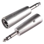 Asfasfq - kuoqiy 2 pices adaptateur 3 broches xlr vers 6. 35mm, xlr mle vers 1 / 4  trs stro mle ...