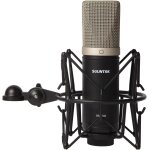 Asfasfq - microphone  condensateur xlr, grand diaphgramme, kit de microphone cardiode professionnel ...